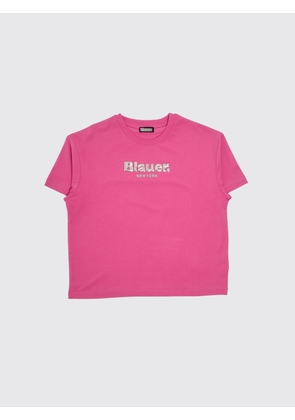 BLAUER Cotton Crew Neck T-Shirt with Logo