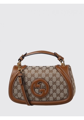 GUCCI Blondie Medium GG Fabric and Leather Handbag with Detachable Strap