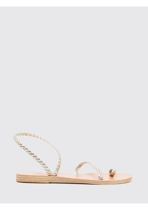 ANCIENT GREEK SANDAL Woven Nappa Leather Flat Thong Sandals