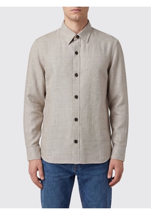 ZEGNA Shirt Jacket in Cashmere and Linen Blend