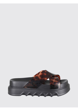 Melissa Cozy Cross Platform AD Tortoiseshell Print PVC Sandals