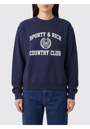 SPORTY & RICH Sweatshirt Woman color Blue