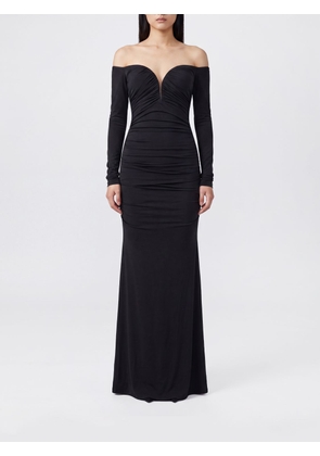 ELISABETTA FRANCHI Long Evening Sheath Dress with Sweetheart Neckline