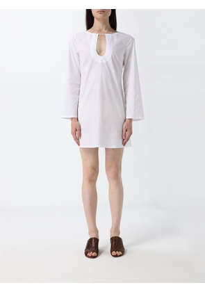 LIVIANA CONTI Long-Sleeved Crew Neck Sheath Mini Dress with a Slim Fit