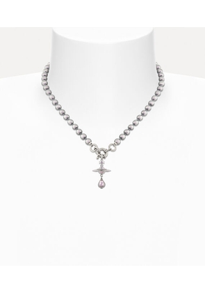 Vivienne Westwood Aleksa Necklace Platinum-light-purple-pearl-vitrail-light-crystal Platinum-light-purple-pearl-vitrail-light-crystal Women