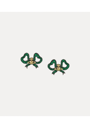 Vivienne Westwood Rigoberta Earrings Ruthenium-gold-emerald-crystal Ruthenium-gold-emerald-crystal Women