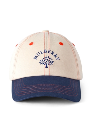 Mulberry Tree Baseball Cap - Colour Block Ecru-Night Sky