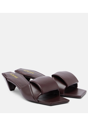 Loewe Origami leather mules