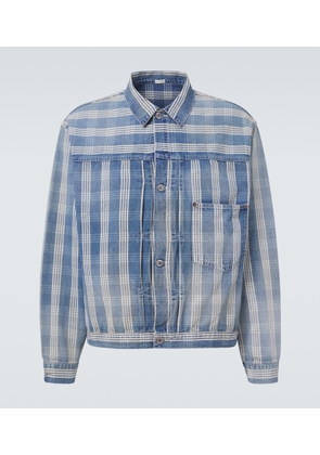 A.Presse No.213 checked denim jacket