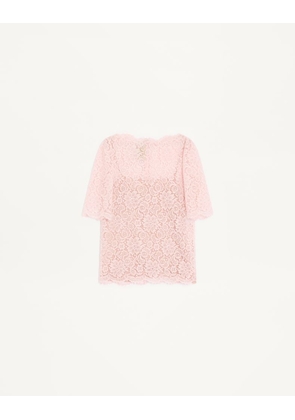 Valentino Lace Top Woman PINK 36
