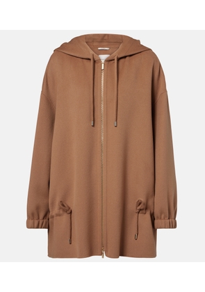'S Max Mara Hooded virgin wool jacket