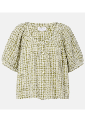 Velvet Angie broderie anglaise cotton-blend top