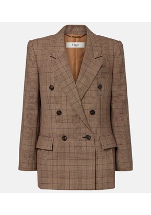 Chloe Checked wool blazer