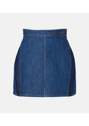 Givenchy Logo denim miniskirt