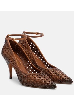 Miu Miu Woven leather pumps