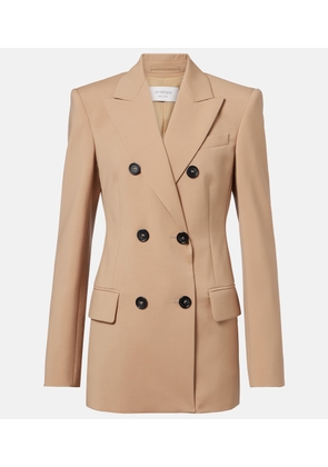 Sportmax Double-breasted virgin wool blazer