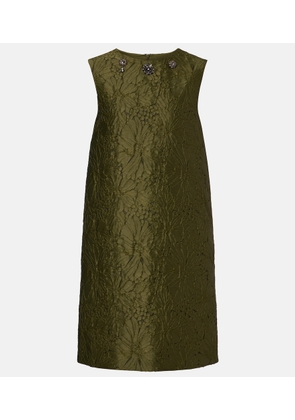 'S Max Mara Embellished floral jacquard minidress
