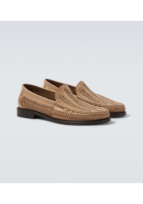 Brunello Cucinelli Woven leather loafers