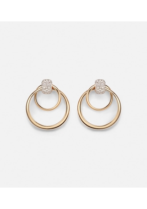 Pomellato Pomellato Together 18kt rose gold hoop earrings with diamonds