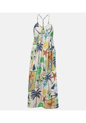 Velvet Leyla printed cotton maxi dress