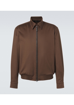 Brioni Cashmere and wool blouson jacket