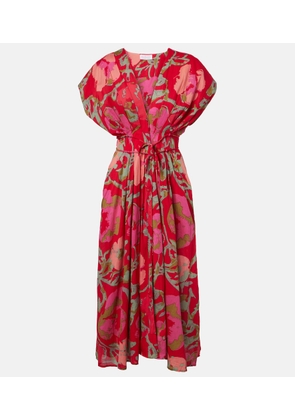 Velvet Leilani printed cotton midi dress