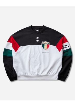 Men s Willy Chavarria Chavarria Fleece Crewneck Sweatshirt Black