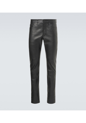 Tom Ford Leather slim pants