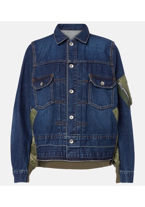 Sacai Denim bomber jacket