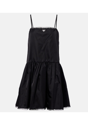 Prada Re-Nylon lace-trimmed minidress