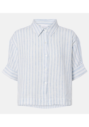 Velvet Greya striped cotton and linen shirt