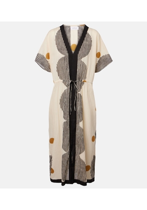 Velvet Amira printed cotton kaftan