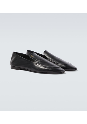 Saint Laurent Alain convertible leather loafers