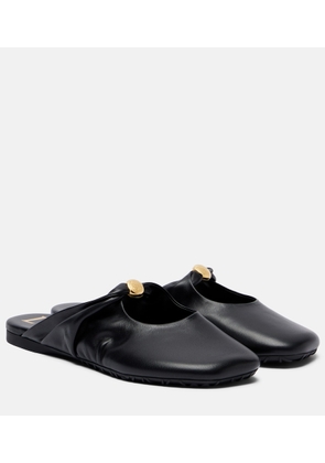 Loewe Pebble Soft leather mules