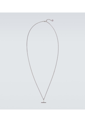 Tom Ford T sterling silver pendant necklace