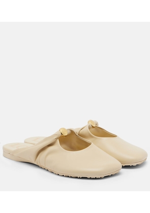 Loewe Pebble Soft leather mules