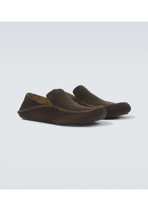 Loewe Rambla suede loafers