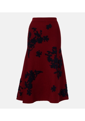 Erdem Jacquard midi skirt