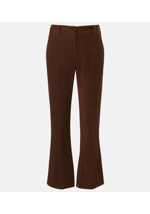 Brunello Cucinelli Cropped cotton flared pants