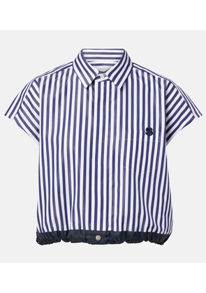 Sacai Striped poplin shirt