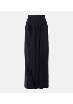Max Mara Pleated virgin wool wide-leg pants