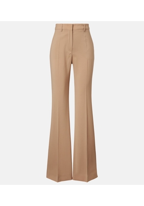 Sportmax Virgin wool flared pants
