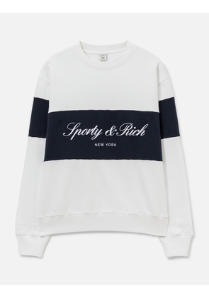 Signature Logo Block Crewneck