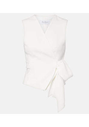 Max Mara Draped cady vest