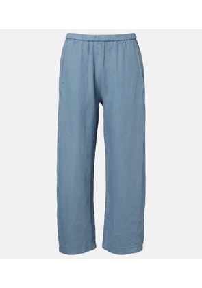 Velvet Celine linen wide-leg pants