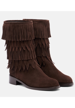 Aquazzura Maverick fringed suede boots