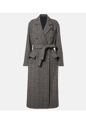 Brunello Cucinelli Double-breasted alpaca-blend coat