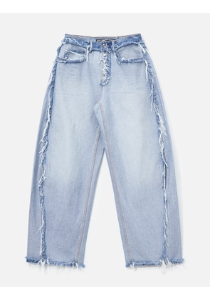 Mid-Rise Inverted Blow Up Jean With Embossed Logo
