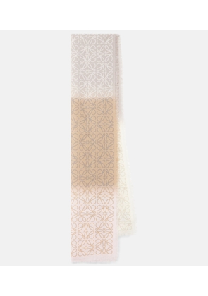 Loewe Anagram wool, silk and cashmere scarf