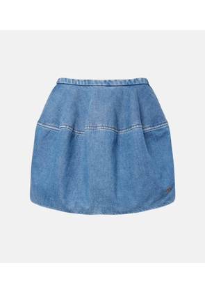 Loewe Double L denim miniskirt